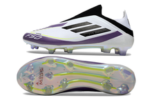 Carregar imagem no visualizador da galeria, Chuteira de Campo ADIDAS F50 Elite FG Messi Branco/Roxoe
