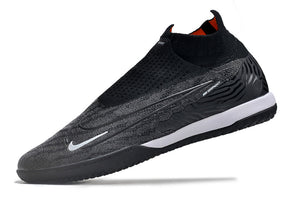 Chuteira Nike React Phantom GX Elite DF Futsal Preto/Laranja