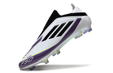 Carregar imagem no visualizador da galeria, Chuteira de Campo ADIDAS F50 Elite FG Messi Branco/Roxoe
