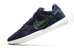 Chuteira NIKE Street Gato Futsal Azul/Verde