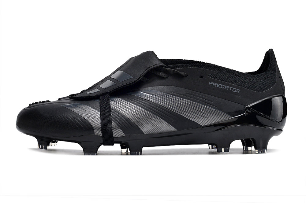 Chuteira de Campo ADIDAS Predator+ Elite FG Black Pack