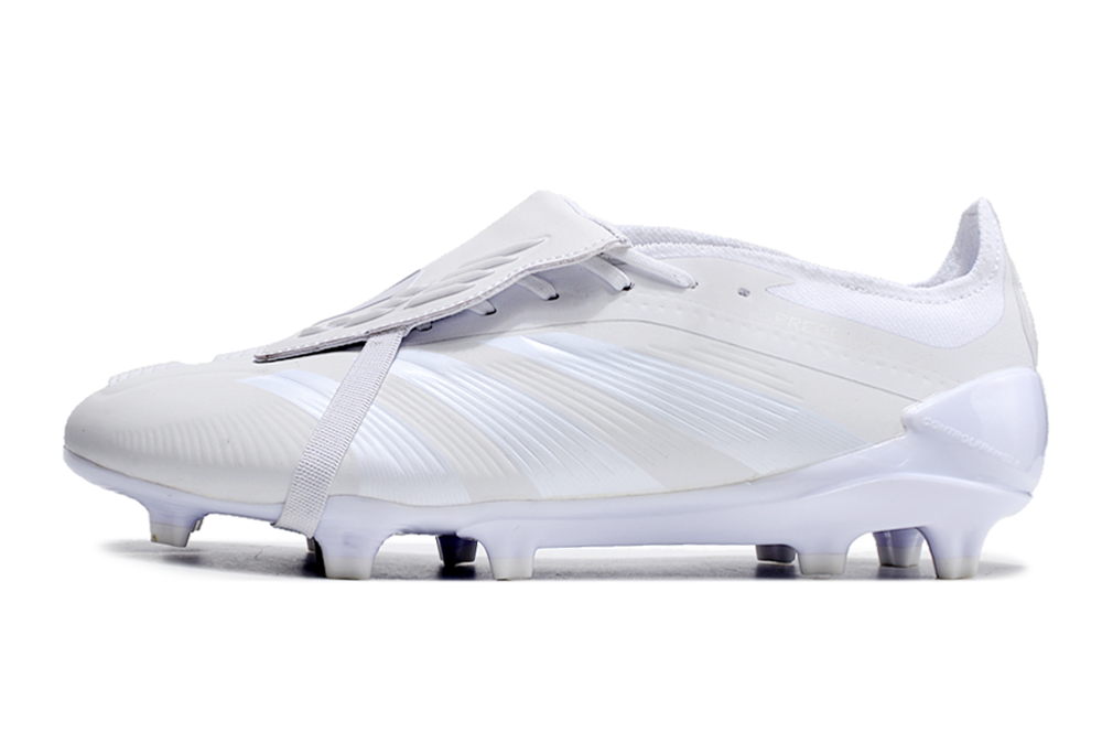 Chuteira de Campo ADIDAS Predator+ Elite FG Branco/Branco