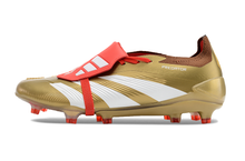 Carregar imagem no visualizador da galeria, ADIDAS Predator+ Elite FG Dourado/Vermelho/Branco
