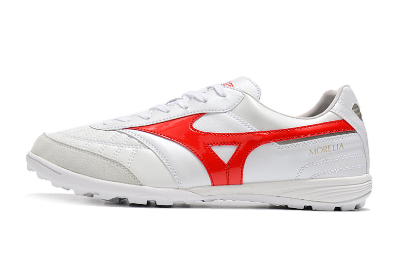 Chuteira MIZUNO Morelia Sala Society Branco/Vermelho