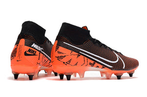 CHUTEIRA NIKE MERCURIAL SUPERFLY 7 ELITE SG PRETO/LARANJA