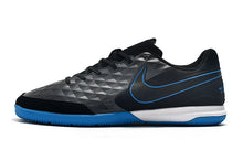 Carregar imagem no visualizador da galeria, CHUTEIRA NIKE TIEMPO LEGEND 8 IC &quot;NEW LIGHTS&quot; AZUL/PRETO/BRANCO/CINZA
