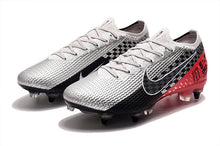 Carregar imagem no visualizador da galeria, CHUTEIRA NIKE MERCURIAL VAPOR 13 ELITE SG &quot;NEYMAR&quot; VERMELHO/BRANCO/PRATA/PRETO
