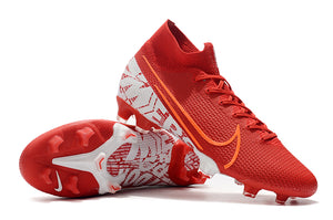 CHUTEIRA NIKE MERCURIAL SUPERFLY 7 FG ELITE VERMELHO/BRANCO