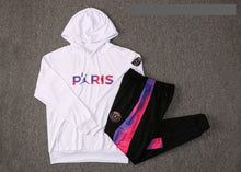 Carregar imagem no visualizador da galeria, Agasalho PSG x Jordan 2021 Canguru Paris Branco Rosa
