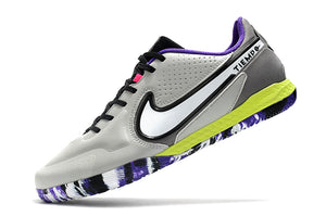 NIKE Tiempo Legend 9 Pro Futsal Cinza Roxo