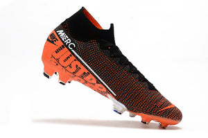 CHUTEIRA NIKE MERCURIAL SUPERFLY 13 FG ELITE LARANJA/PRETO/BRANCO