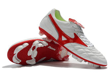 Carregar imagem no visualizador da galeria, CHUTEIRA MIZUNO WAVE CUP LEGEND FG BRANCO/VERMELHO
