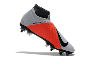 CHUTEIRA NIKE PHANTOM VISION ELITE DYNAMIC FIT SG CINZA / VERMELHO