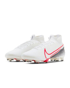 CHUTEIRA NIKE MERCURIAL SUPERFLY 7 FG ELITE VERMELHO/BRANCO/PRETO