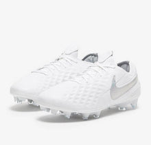 Carregar imagem no visualizador da galeria, CHUTEIRA NIKE TIEMPO LEGEND 8 ELITE FG PRATA/BRANCO
