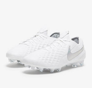 CHUTEIRA NIKE TIEMPO LEGEND 8 ELITE FG PRATA/BRANCO