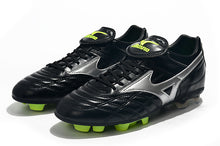 Carregar imagem no visualizador da galeria, CHUTEIRA MIZUNO WAVE CUP LEGEND FG PRETO/CINZA
