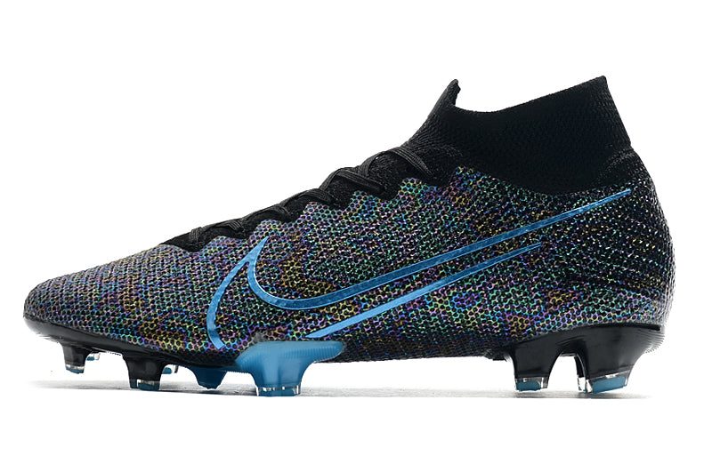 CHUTEIRA NIKE MERCURIAL SUPERFLY 7 FG ELITE AZUL/PRETO