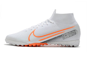 CHUTEIRA NIKE MERCURIAL SUPERFLY 7 ELITE TF BRANCO/LARANJA