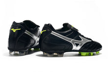 Carregar imagem no visualizador da galeria, CHUTEIRA MIZUNO WAVE CUP LEGEND FG PRETO/CINZA
