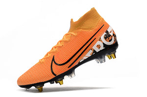 CHUTEIRA NIKE MERCURIAL SUPERFLY 7 ELITE SG LARANJA/PRETO/BRANCO