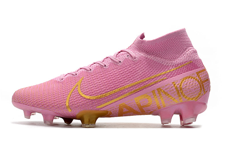 CHUTEIRA NIKE MERCURIAL SUPERFLY 7 FG ELITE ROSA/DOURADO