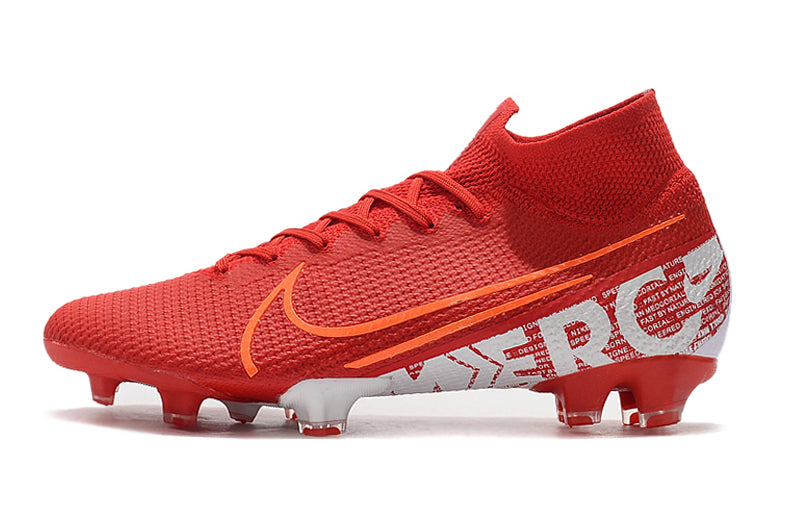 CHUTEIRA NIKE MERCURIAL SUPERFLY 7 FG ELITE VERMELHO/BRANCO