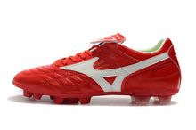 Carregar imagem no visualizador da galeria, CHUTEIRA MIZUNO WAVE CUP LEGEND FG BRANCO/VERMELHO
