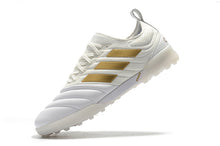 Carregar imagem no visualizador da galeria, CHUTEIRA ADIDAS COPA 19.1 ELITE TF DOURADO/BRANCO
