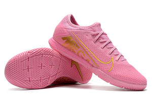 CHUTEIRA NIKE MERCURIAL VAPOR 13 PRO IC ROSA/DOURADO