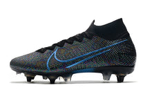 Carregar imagem no visualizador da galeria, CHUTEIRA NIKE MERCURIAL TRAVA MISTA  13 SG ELITE AZUL/PRETO
