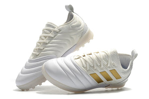 CHUTEIRA ADIDAS COPA 19.1 ELITE TF DOURADO/BRANCO