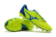 Carregar imagem no visualizador da galeria, CHUTEIRA MIZUNO REBULA V3 FG VERDE/AZUL
