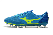 Carregar imagem no visualizador da galeria, CHUTEIRA MIZUNO REBULA V3 FG AZUL/VERDE
