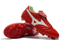 Carregar imagem no visualizador da galeria, CHUTEIRA MIZUNO WAVE CUP LEGEND FG BRANCO/VERMELHO
