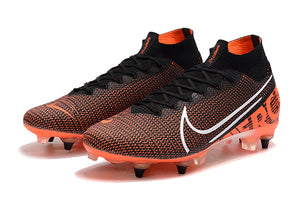 CHUTEIRA NIKE MERCURIAL SUPERFLY 7 ELITE SG PRETO/LARANJA