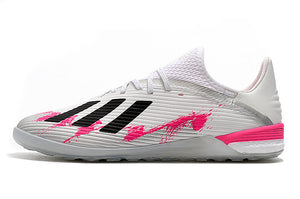 CHUTEIRA ADIDAS X 19.1 TF ''PRATA/ROSA"