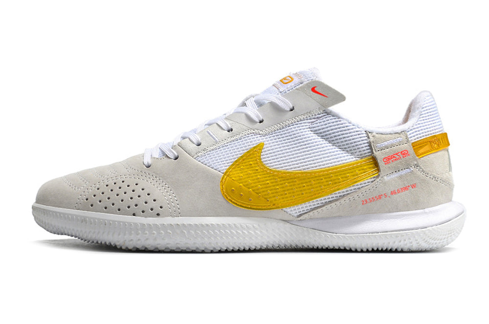 NIKE Street Gato Futsal Branco/Dourado