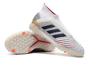 CHUTEIRA ADIDAS PREDATOR 19+ TF BRANCO/DOURADO/VERMELHO/PRETO