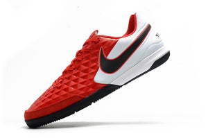 CHUTEIRA NIKE TIEMPO LEGEND 8 IC VERMELHO/BRANCO