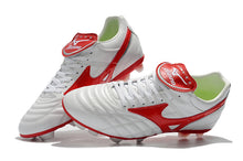 Carregar imagem no visualizador da galeria, CHUTEIRA MIZUNO WAVE CUP LEGEND FG BRANCO/VERMELHO
