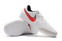 Carregar imagem no visualizador da galeria, CHUTEIRA NIKE TIEMPO LEGEND 8 IC BRANCO/VERMELHO
