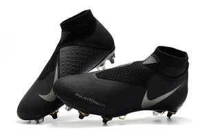 CHUTEIRA NIKE PHANTOM VISION ELITE DYNAMIC FIT SG PRETA LOGO PRATA