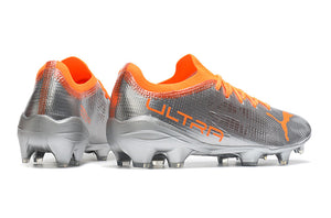 Chuteira Puma Ultra 1.1 FG Prata/Laranja