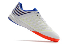 Carregar imagem no visualizador da galeria, Chuteira NIKE Lunar Gato II Futsal Branco/Azul/Laranja
