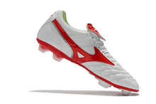 Carregar imagem no visualizador da galeria, CHUTEIRA MIZUNO WAVE CUP LEGEND FG BRANCO/VERMELHO
