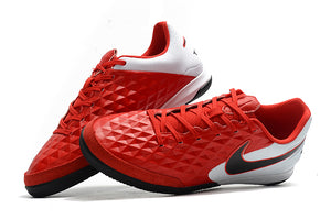 CHUTEIRA NIKE TIEMPO LEGEND 8 IC VERMELHO/BRANCO