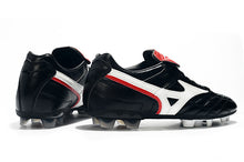 Carregar imagem no visualizador da galeria, CHUTEIRA MIZUNO WAVE CUP LEGEND FG PRETO/BRANCO/VERMELHO
