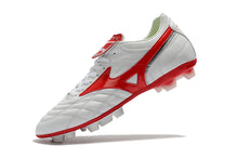 Carregar imagem no visualizador da galeria, CHUTEIRA MIZUNO WAVE CUP LEGEND FG BRANCO/VERMELHO
