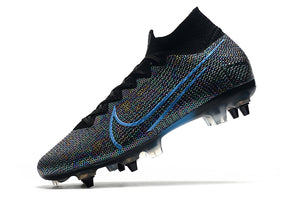 CHUTEIRA NIKE MERCURIAL TRAVA MISTA  13 SG ELITE AZUL/PRETO